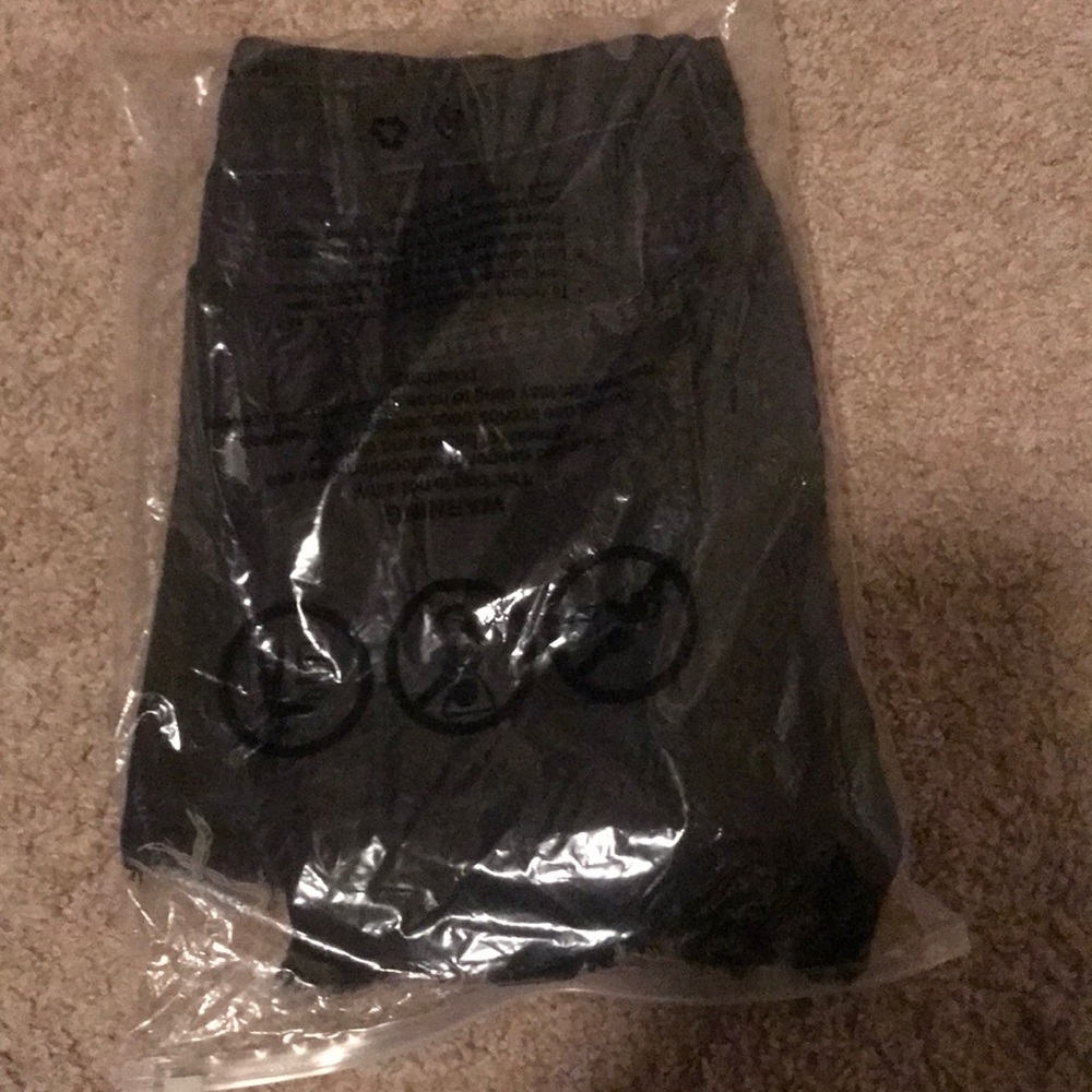 Black jean shorts